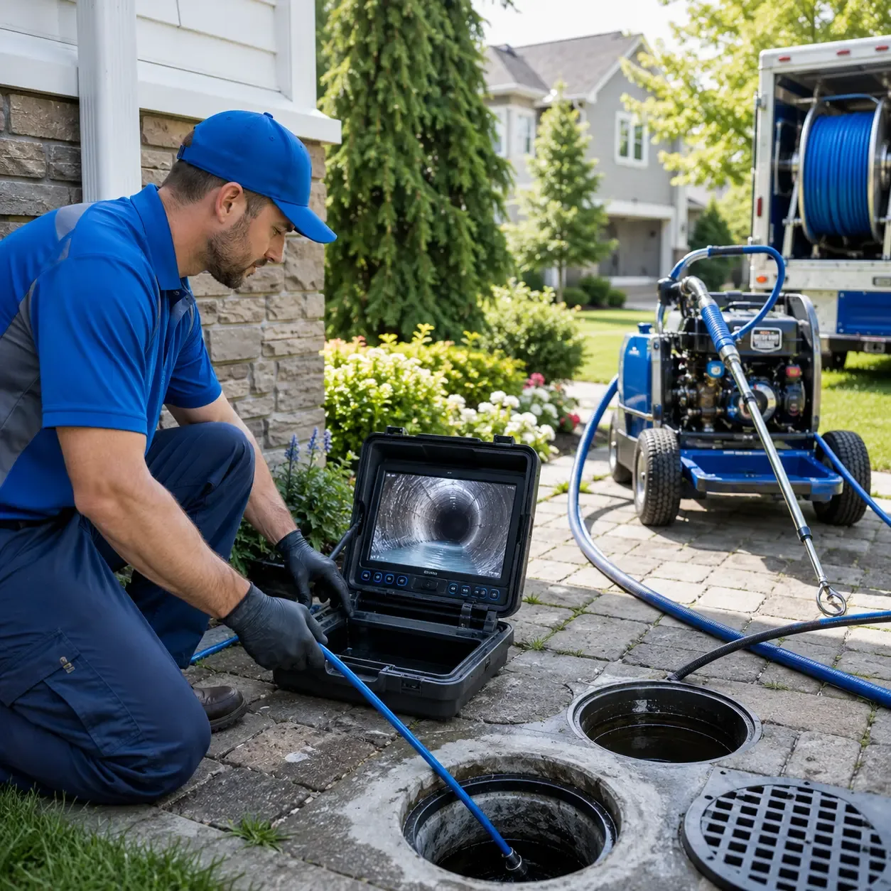 Outdoor drain cleaning professionals serving Ledyard, CT