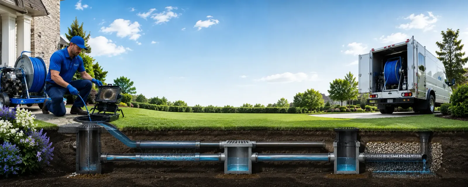 Outdoor drain cleaning information for Ledyard, CT